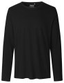 Heren T-shirt Neutral Long Sleeve Zwart